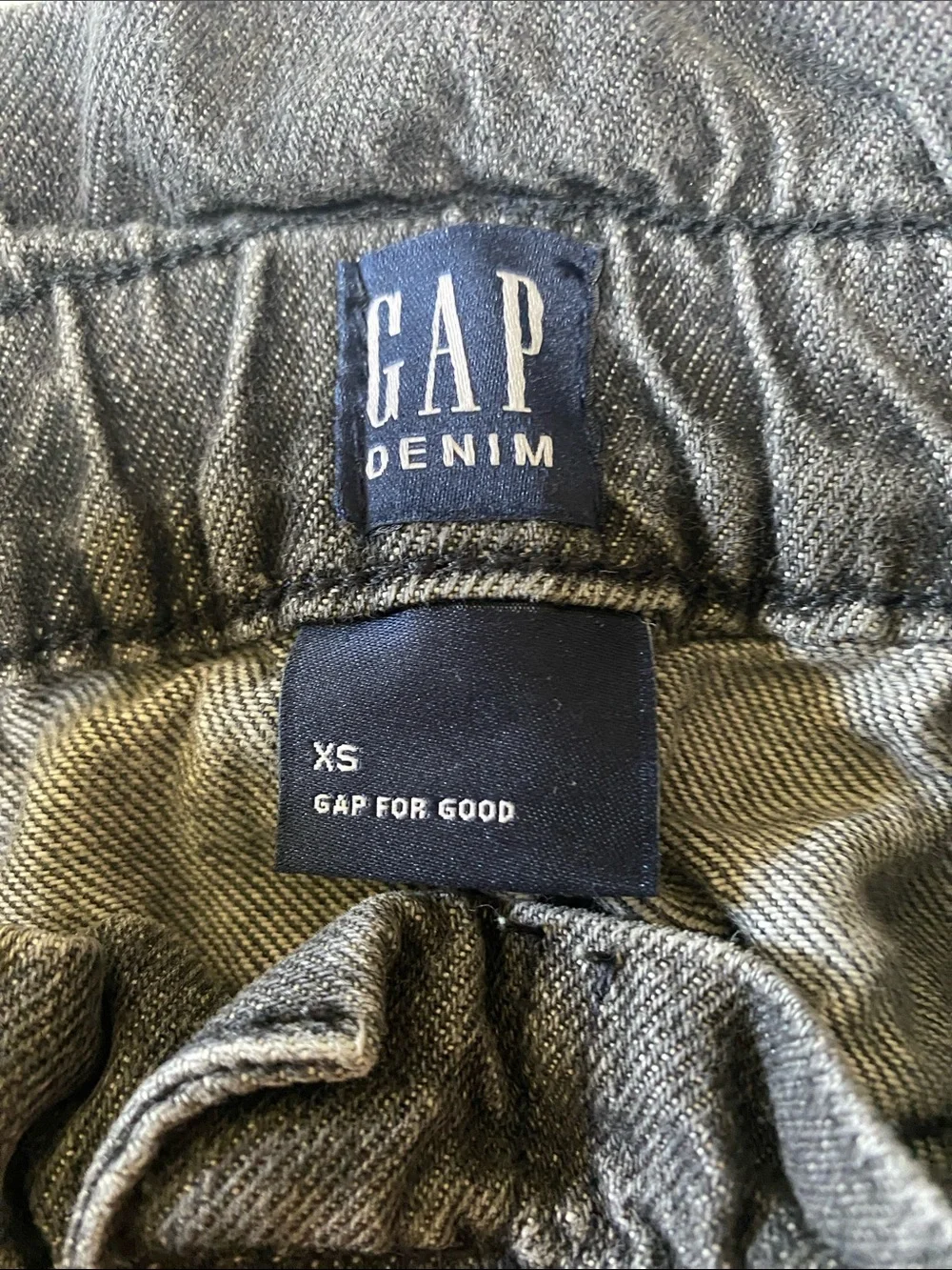 GAP Black Wash High Waist Jean Skirt Girls Size XS (4-5)